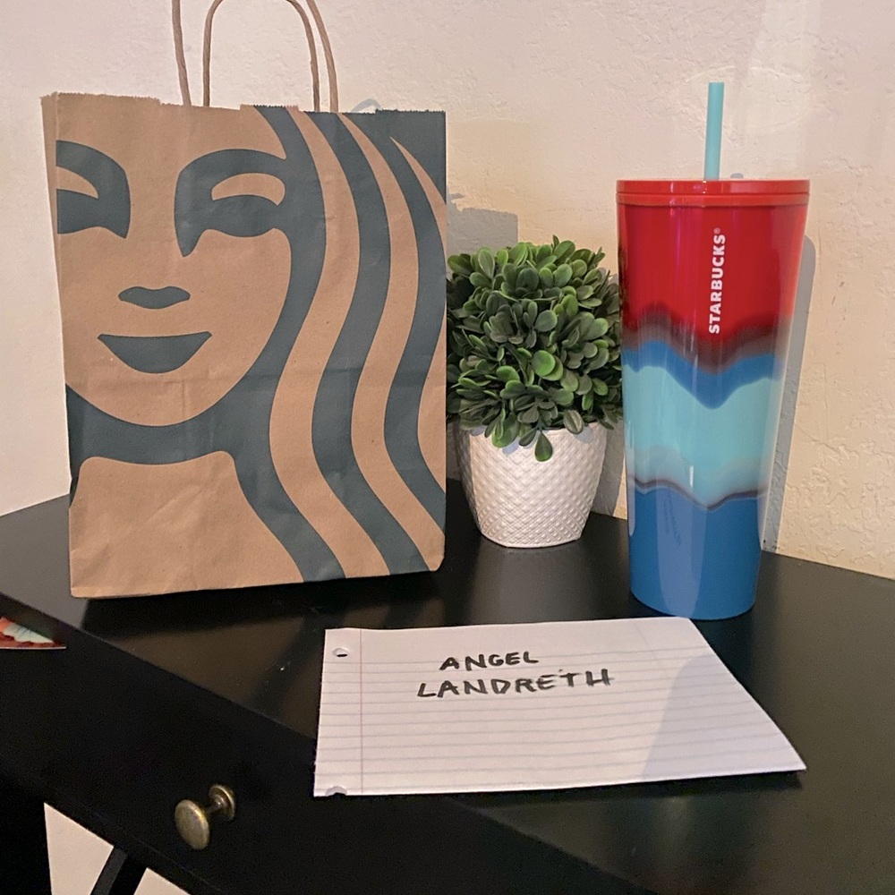 Red White And Blue Ombré Tumbler